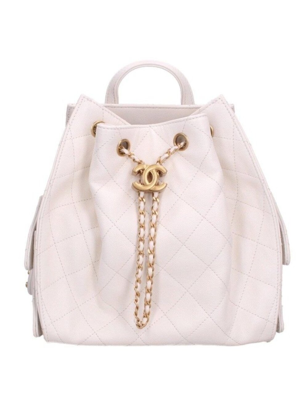 Chanel 25 Medium Caviar Leather Chain Backpack